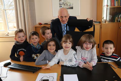 Bild vergr��ern: Zu Gast waren jetzt die Kinder des DRK-Familienzentrums 