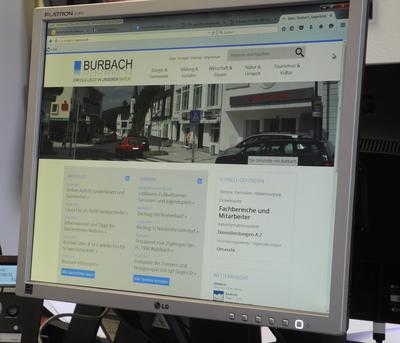 Bild vergr��ern: Runderneuert, barrierefrei und mit neuen technischen Angeboten pr�sentiert sich die Homepage der Gemeinde Burbach im Netz.