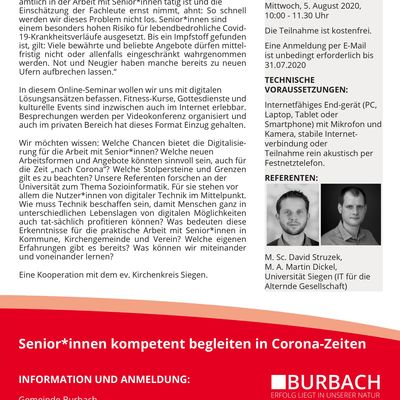 Bild vergr��ern: Onlineseminar Digitale L�sungen und Strategien aus Sicht der Sozioinformatik