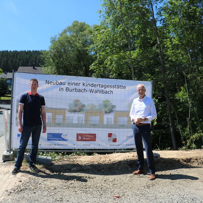 Bild vergr��ern: Neubau KIGA Wahlbach 26.06.2020 (1)