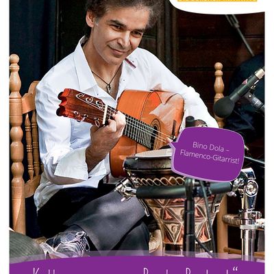Bild vergr��ern: Flamenco-Musiker Bino Dola ziert das neue Programmheft 
