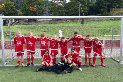 Bild vergr��ern: So sehen Sieger aus: Das GMS-Team setzt sich aus Sch�lern der Jahrg�nge 2010 bis 2012 zusammen.