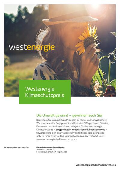 Bild vergr��ern: Klimaschutzpreis 2022 Plakat_Burbach