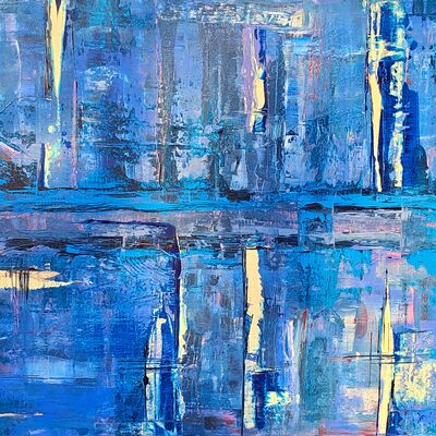 Bild vergr��ern: Die Acryl-Bilder entstehen intuitiv.