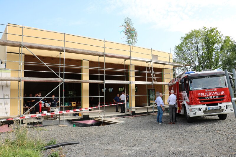20250814 PM Richtfest Feuerwehrger�tehaus Holzhausen 1