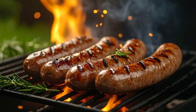Bild vergr��ern: Zum Abschluss wird vor den Sommerferien gegrillt.