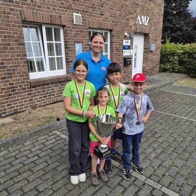 Bild vergr��ern: Das Siegerteam der Kinderfeuerwehr W�rgendorf